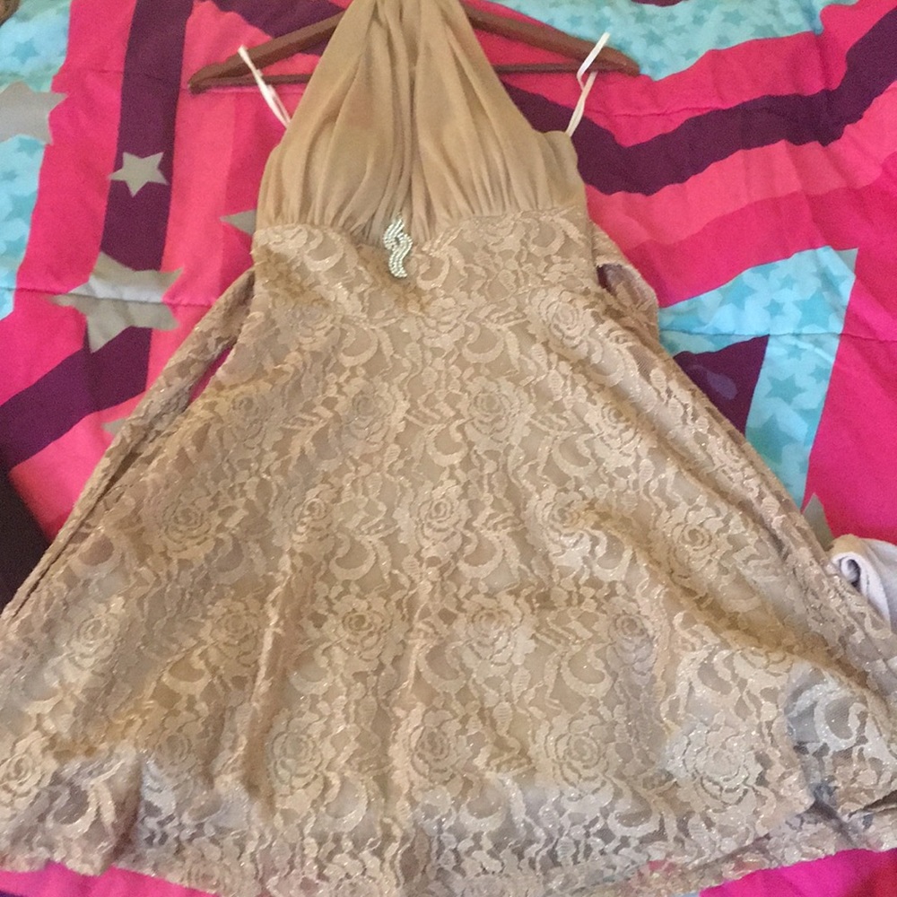 Gold dress